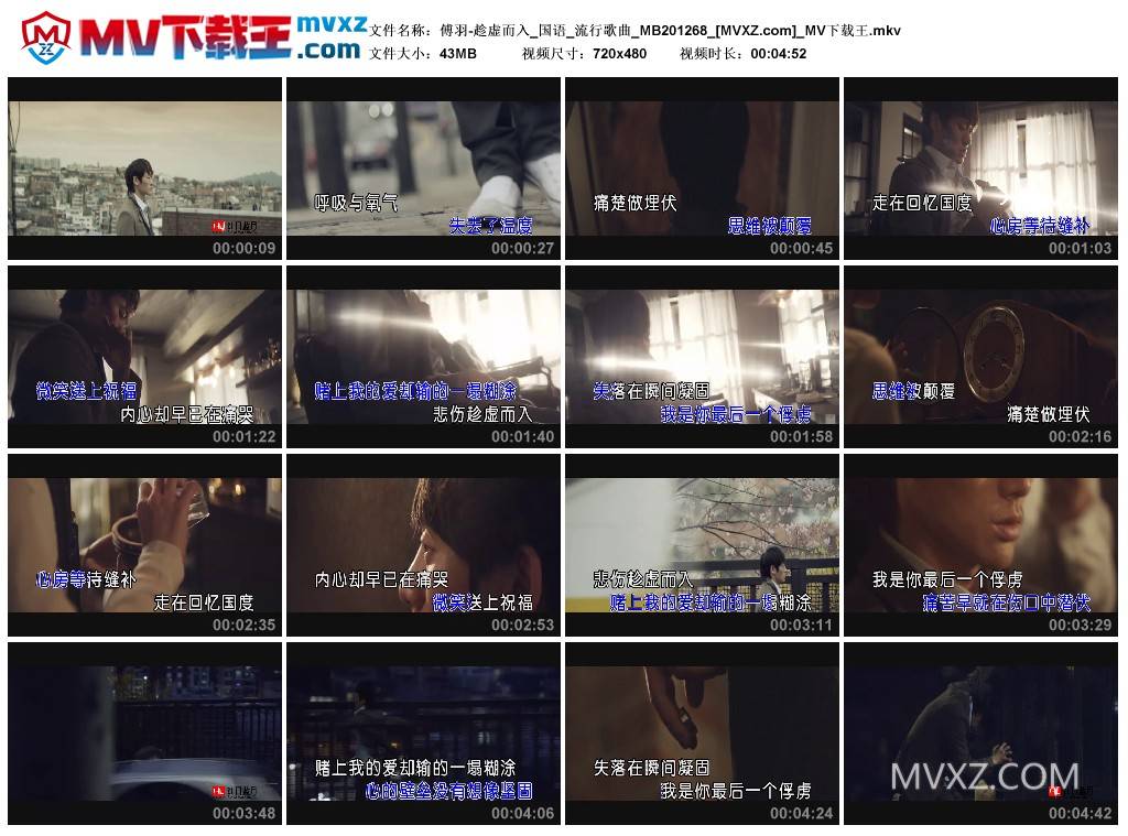 傅羽-趁虚而入_国语_流行歌曲_MB201268